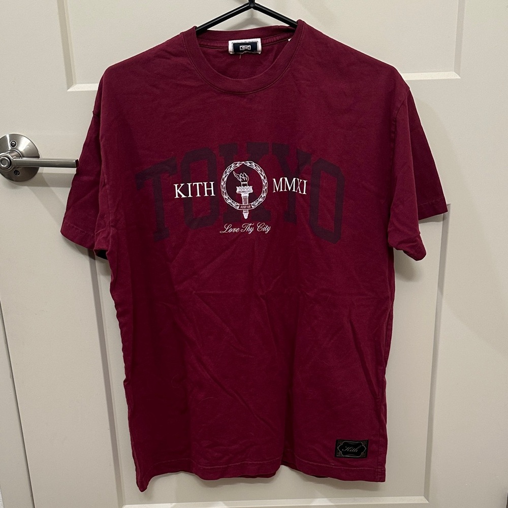 Kith Men's Maroon Tokyo Graphic Tee
